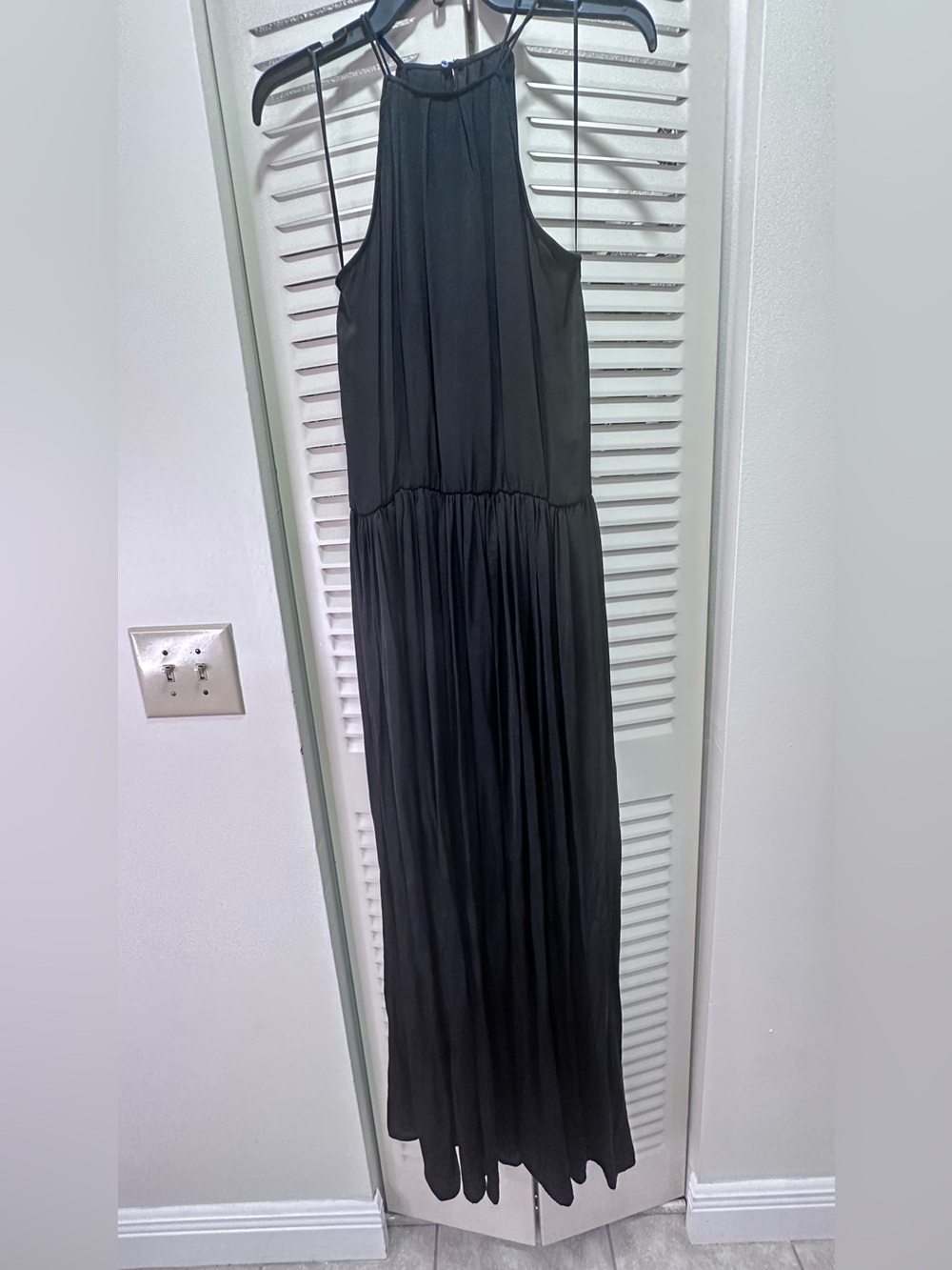 Zara Black Halter Maxi Dress